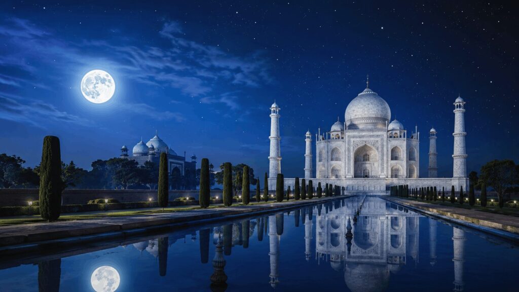 Taj Mahal Night View Timings